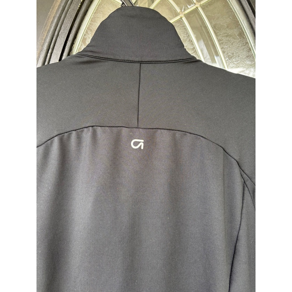 GapFit Womens Black Full Zip Active Jacket‎ Thumbholes Mock Neck XS - Picture 2 of 8